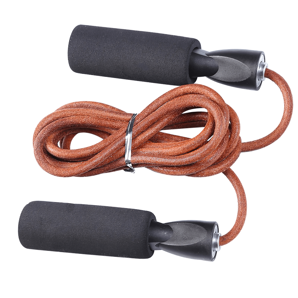 PVC Steel Wire Skipping Rope with Soft Grip Handles - SF3186 for gym training and cardio, promotes speed and agility in workouts.